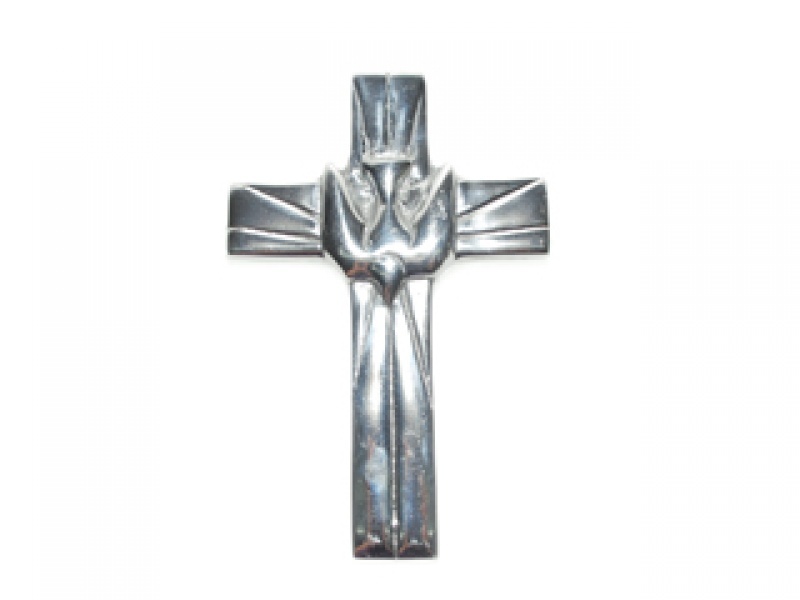 CRUZ ESPIRITU SANTO CHICA CRUZ DE PEWTER